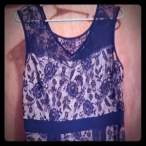 MAXI DRESS LACE DETAIL